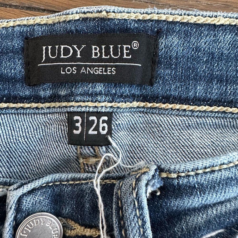 Judy Blue Skinny Fit Classic Denim Jeans Size 3/26 - Picture 4 of 6